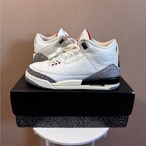 Size 6Y (7.5w) - Jordan 3 White Cement Reimagined